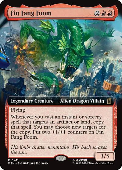 Fin Fang Foom (Extended Art) (MSH) #411 Rare (Near Mint) Marvel Super Heroes Magic: The Gathering: 2026