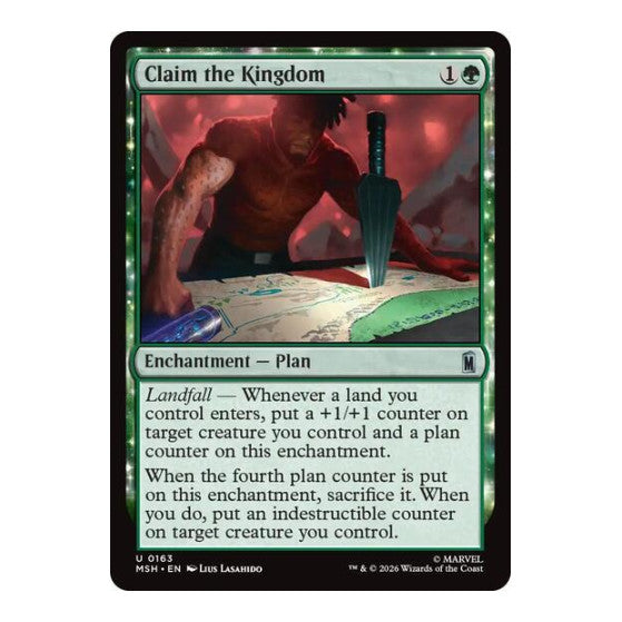 Claim the Kingdom (MSH) #163 Uncommon (Lightly Played) Marvel Super Heroes Magic: The Gathering: 2026