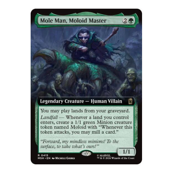 Mole Man, Moloid Master (Extended Art) (MSH) #415 Rare (Foil Near Mint) Marvel Super Heroes Magic: The Gathering: 2026
