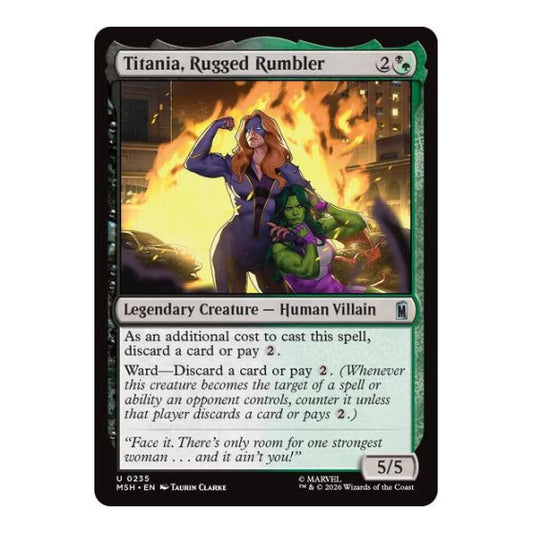 Titania, Rugged Rumbler (MSH) #235 Uncommon Marvel Super Heroes Magic: The Gathering: 2026