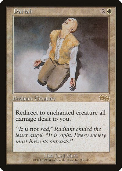 Pariah (USG) #28 Rare (Heavily Played) Urza's Saga Magic: 1998