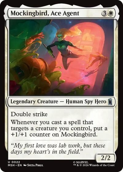 Mockingbird, Ace Agent (MSH) #22 Uncommon (Lightly Played) Marvel Super Heroes Magic: The Gathering: 2026