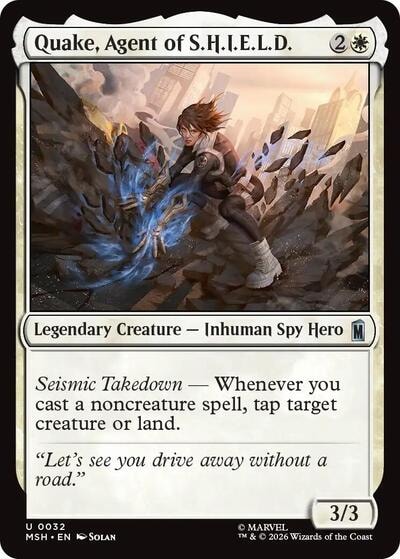Quake, Agent of S.H.I.E.L.D. (MSH) #32 Uncommon (Lightly Played) Marvel Super Heroes Magic: The Gathering: 2026