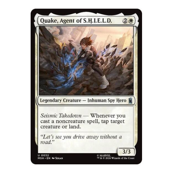 Quake, Agent of S.H.I.E.L.D. (MSH) #32 Uncommon (Lightly Played) Marvel Super Heroes Magic: The Gathering: 2026