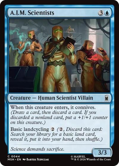 A.I.M. Scientists (MSH) #44 Common (Lightly Played) Marvel Super Heroes Magic: The Gathering: 2026