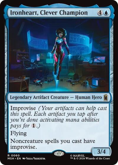 Ironheart, Clever Champion (MSH) #60 Rare (Near Mint) Marvel Super Heroes Magic: The Gathering: 2026