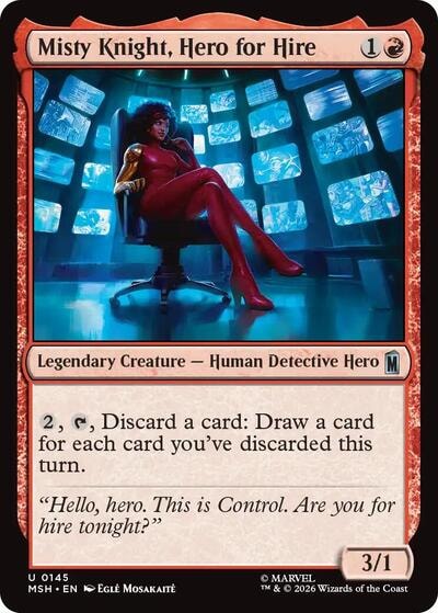 Misty Knight, Hero for Hire (MSH) #145 Uncommon (Lightly Played) Marvel Super Heroes Magic: The Gathering: 2026