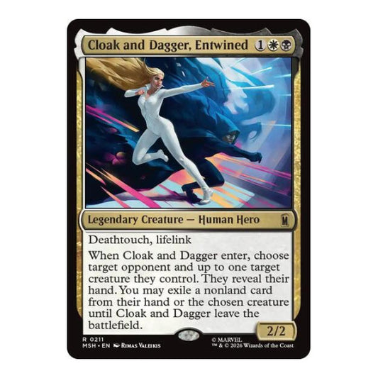 Cloak and Dagger, Entwined (MSH) #211 Rare (Lightly Played) Marvel Super Heroes Magic: The Gathering: 2026