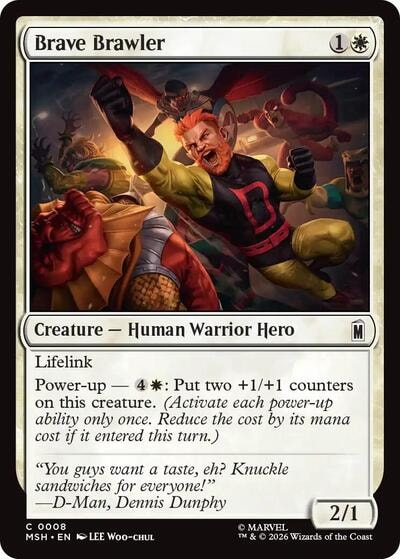 Brave Brawler (MSH) #8 Common (Lightly Played) Marvel Super Heroes Magic: The Gathering: 2026