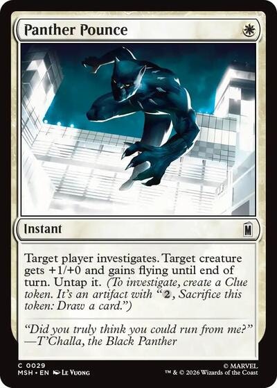 Panther Pounce (MSH) #29 Common (Lightly Played) Marvel Super Heroes Magic: The Gathering: 2026