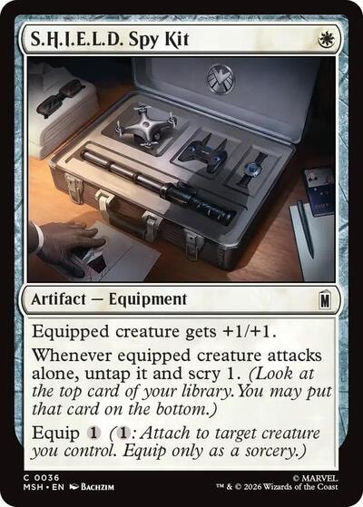 S.H.I.E.L.D. Spy Kit (MSH) #36 Common (Lightly Played) Marvel Super Heroes Magic: The Gathering: 2026