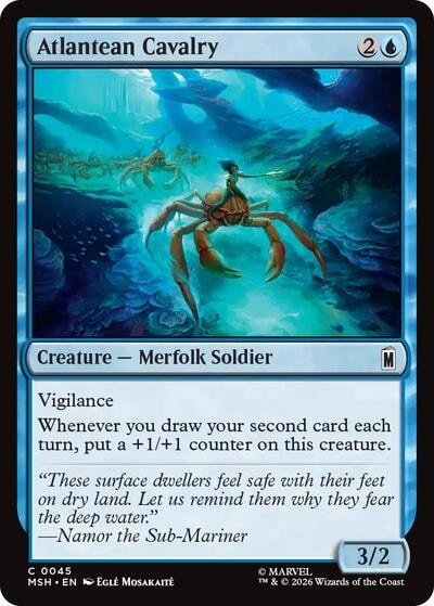 Atlantean Cavalry (MSH) #45 Common (Lightly Played) Marvel Super Heroes Magic: The Gathering: 2026