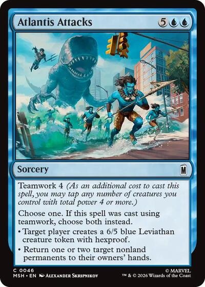Atlantis Attacks (MSH) #46 Common (Lightly Played) Marvel Super Heroes Magic: The Gathering: 2026