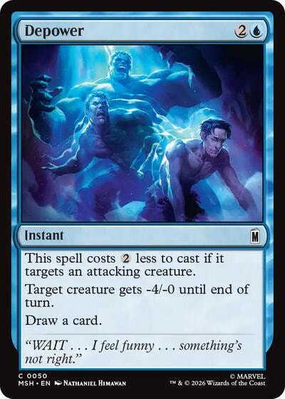 Depower (MSH) #50 Common (Lightly Played) Marvel Super Heroes Magic: The Gathering: 2026