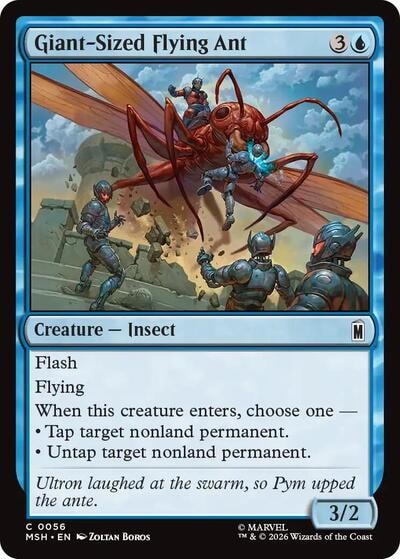 Giant-Sized Flying Ant (MSH) #56 Common (Lightly Played) Marvel Super Heroes Magic: The Gathering: 2026