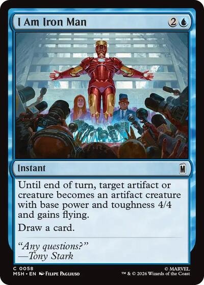 I Am Iron Man (MSH) #58 Common (Lightly Played) Marvel Super Heroes Magic: The Gathering: 2026