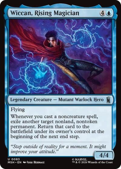 Wiccan, Rising Magician (MSH) #83 Uncommon (Lightly Played) Marvel Super Heroes Magic: The Gathering: 2026