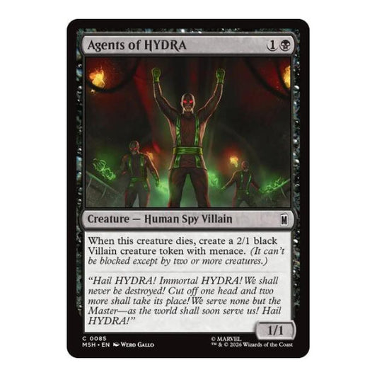 Agents of HYDRA (MSH) #85 Common Marvel Super Heroes Magic: The Gathering: 2026