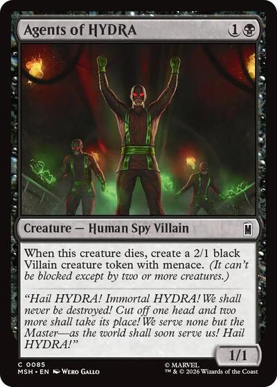 Agents of HYDRA (MSH) #85 Common (Lightly Played) Marvel Super Heroes Magic: The Gathering: 2026