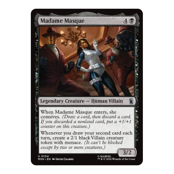 Madame Masque (MSH) #104 Uncommon (Lightly Played) Marvel Super Heroes Magic: The Gathering: 2026