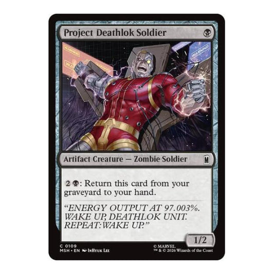Project Deathlok Soldier (MSH) #109 Common (Lightly Played) Marvel Super Heroes Magic: The Gathering: 2026