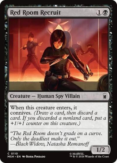 Red Room Recruit (MSH) #110 Common (Lightly Played) Marvel Super Heroes Magic: The Gathering: 2026
