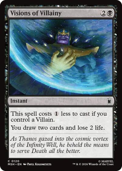 Visions of Villainy (MSH) #120 Common (Lightly Played) Marvel Super Heroes Magic: The Gathering: 2026