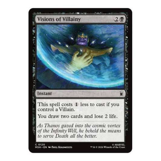 Visions of Villainy (MSH) #120 Common (Lightly Played) Marvel Super Heroes Magic: The Gathering: 2026