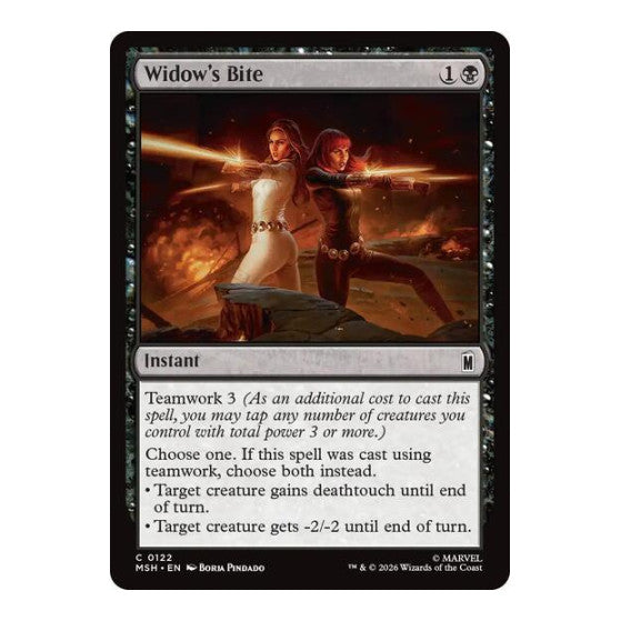 Widow's Bite (MSH) #122 Common (Lightly Played) Marvel Super Heroes Magic: The Gathering: 2026