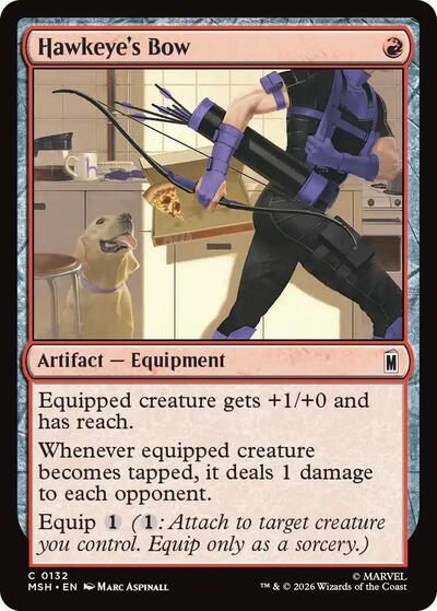 Hawkeyes Bow (MSH) #132 Common (Lightly Played) Marvel Super Heroes Magic: The Gathering: 2026