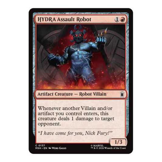 HYDRA Assault Robot (MSH) #137 Common Marvel Super Heroes Magic: The Gathering: 2026