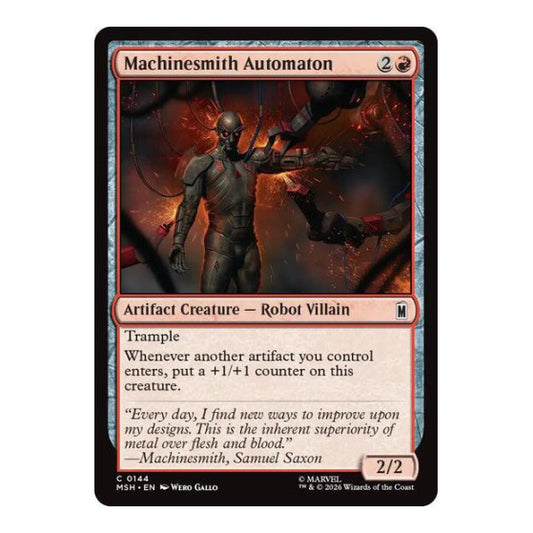 Machinesmith Automaton (MSH) #144 Common Marvel Super Heroes Magic: The Gathering: 2026