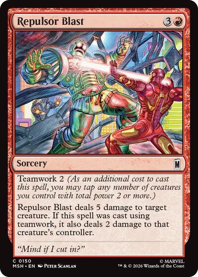 Repulsor Blast (MSH) #150 Common (Lightly Played) Marvel Super Heroes Magic: The Gathering: 2026