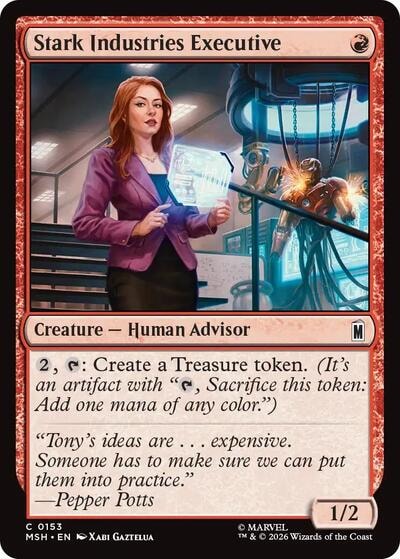Stark Industries Executive (MSH) #153 Common (Lightly Played) Marvel Super Heroes Magic: The Gathering: 2026
