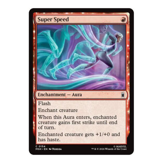 Super Speed (MSH) #154 Common (Lightly Played) Marvel Super Heroes Magic: The Gathering: 2026