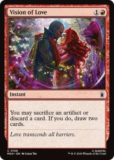 Vision of Love (MSH) #158 Common (Lightly Played) Marvel Super Heroes Magic: The Gathering: 2026