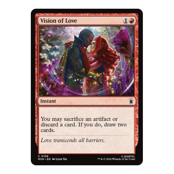 Vision of Love (MSH) #158 Common (Lightly Played) Marvel Super Heroes Magic: The Gathering: 2026
