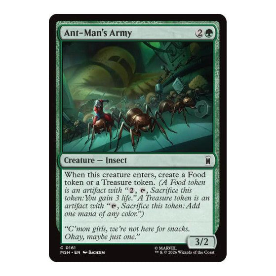 Ant-Man's Army (MSH) #161 Common (Lightly Played) Marvel Super Heroes Magic: The Gathering: 2026