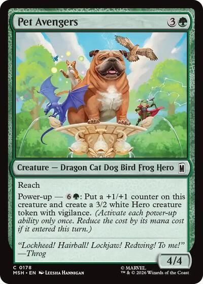 Pet Avengers (MSH) #178 Common (Lightly Played) Marvel Super Heroes Magic: The Gathering: 2026