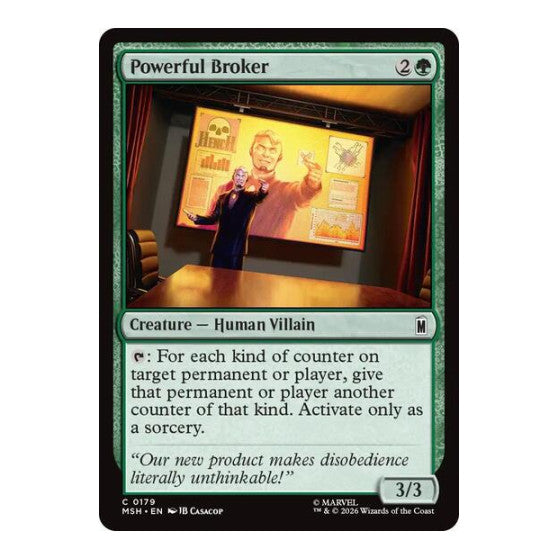 Powerful Broker (MSH) #179 Common (Lightly Played) Marvel Super Heroes Magic: The Gathering: 2026