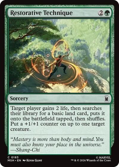Restorative Technique (MSH) #183 Common (Lightly Played) Marvel Super Heroes Magic: The Gathering: 2026