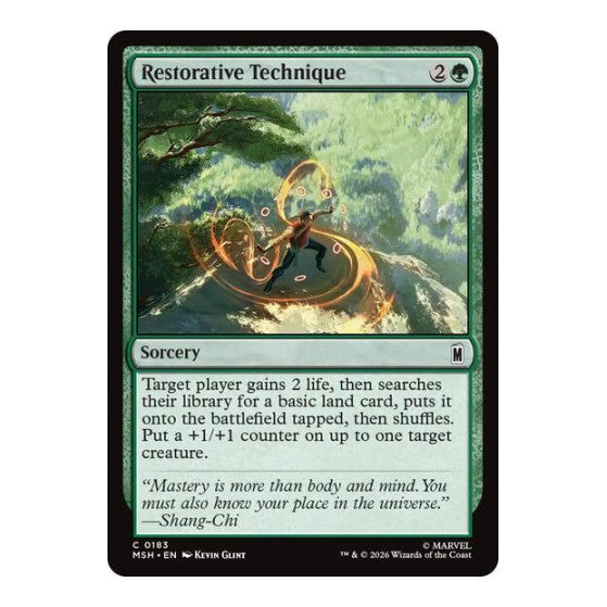 Restorative Technique (MSH) #183 Common (Lightly Played) Marvel Super Heroes Magic: The Gathering: 2026