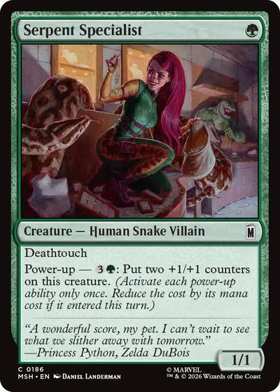 Serpent Specialist (MSH) #186 Common (Lightly Played) Marvel Super Heroes Magic: The Gathering: 2026