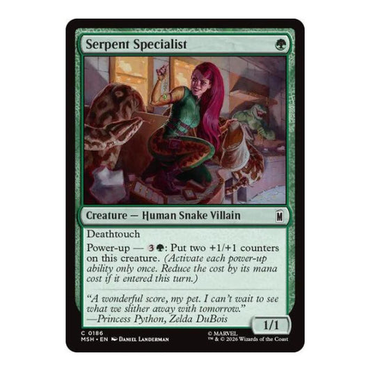 Serpent Specialist (MSH) #186 Common Marvel Super Heroes Magic: The Gathering: 2026
