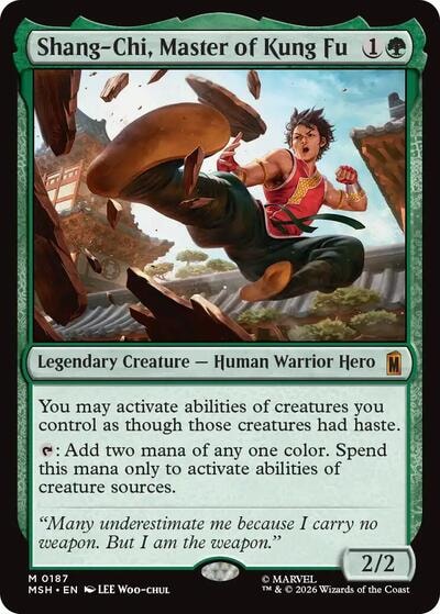 Shang-Chi, Master of Kung Fu (MSH) #187 Mythic Rare (Foil Near Mint) Marvel Super Heroes Magic: The Gathering: 2026