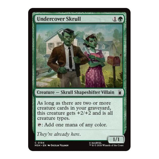 Undercover Skrull (MSH) #194 Common (Lightly Played) Marvel Super Heroes Magic: The Gathering: 2026