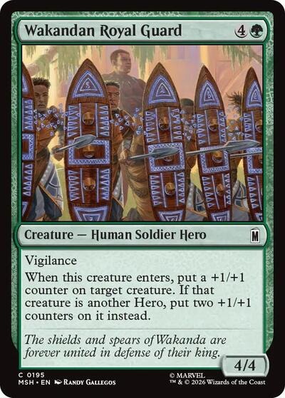 Wakandan Royal Guard (MSH) #195 Common (Lightly Played) Marvel Super Heroes Magic: The Gathering: 2026