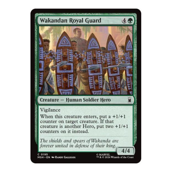 Wakandan Royal Guard (MSH) #195 Common Marvel Super Heroes Magic: The Gathering: 2026