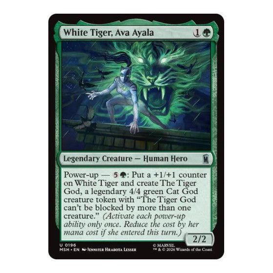 White Tiger, Ava Ayala (MSH) #196 Uncommon (Foil Lightly Played) Marvel Super Heroes Magic: The Gathering: 2026