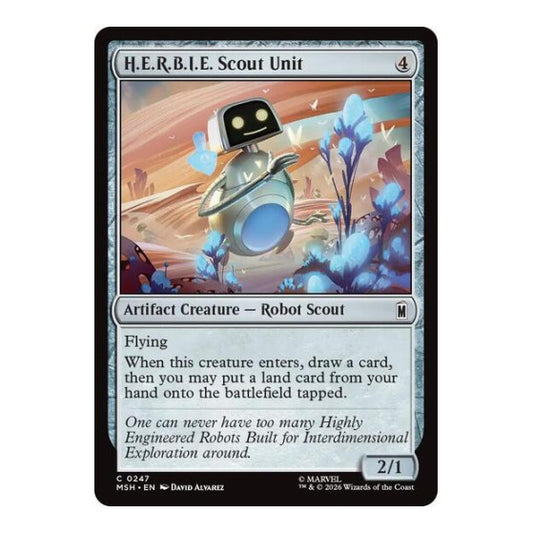 H.E.R.B.I.E. Scout Unit (MSH) #247 Common (Lightly Played) Marvel Super Heroes Magic: The Gathering: 2026